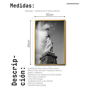 Cuadro Decorativo NY 015 - Estatua de la Libertad New York