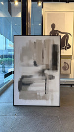 Cargar imagen en el visor de la galería, Set Cuadros Decorativos Abstracto Negro Arena 2 - 204 - Triptico Moderno Arte Minimalista estilo Nordico Boho en Tonos Neutros

