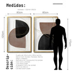 Cargar imagen en el visor de la galería, Set Cuadros Decorativos Abstracto Negro Arena 015 para Sala
