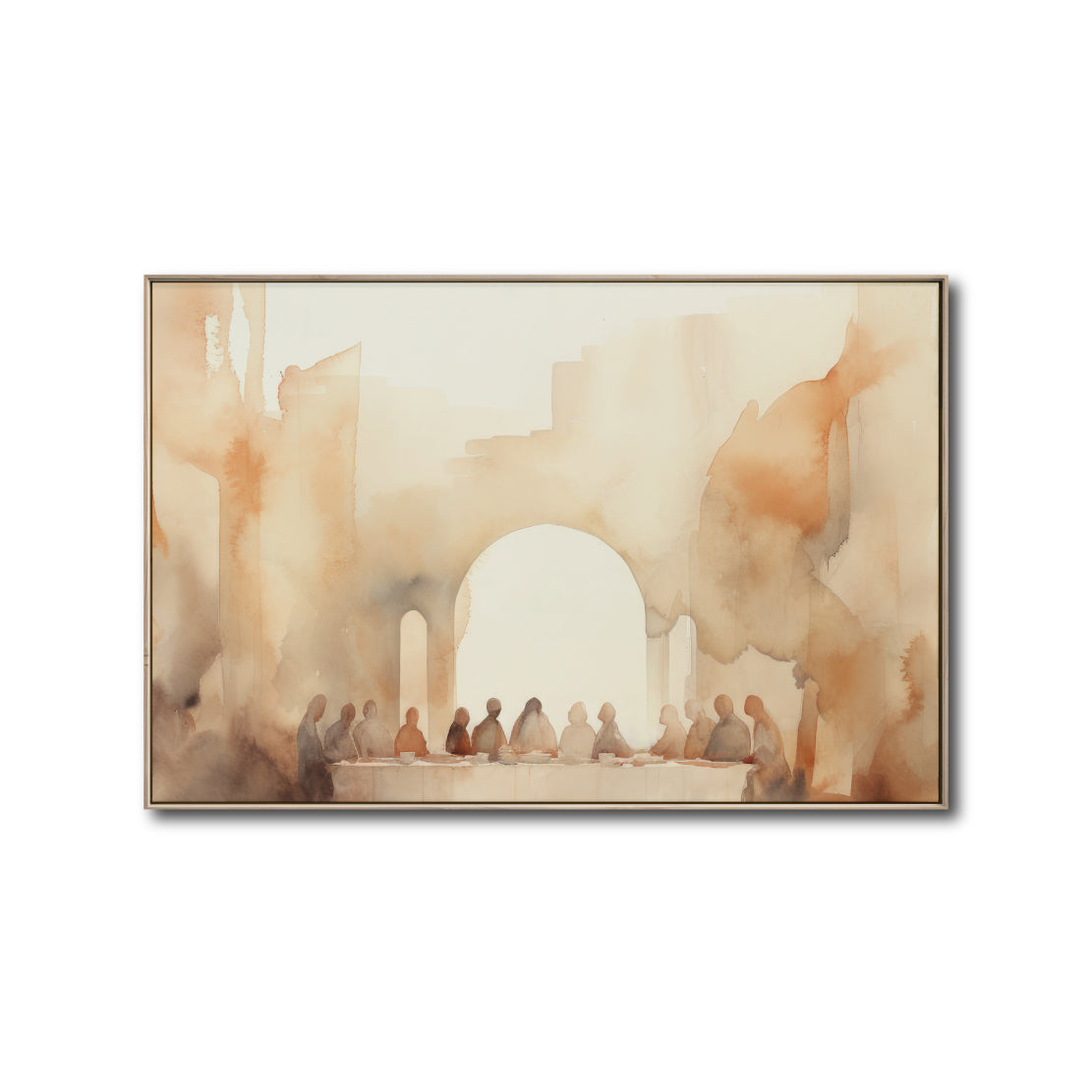 Cuadro Decorativo - Religión 015 - La Última Cena Arte Bíblico Abstracto