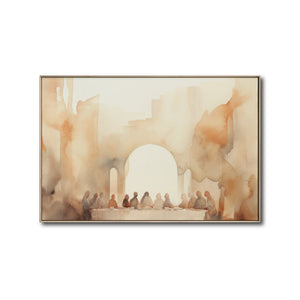 Cuadro Decorativo - Religión 015 - La Última Cena Arte Bíblico Abstracto