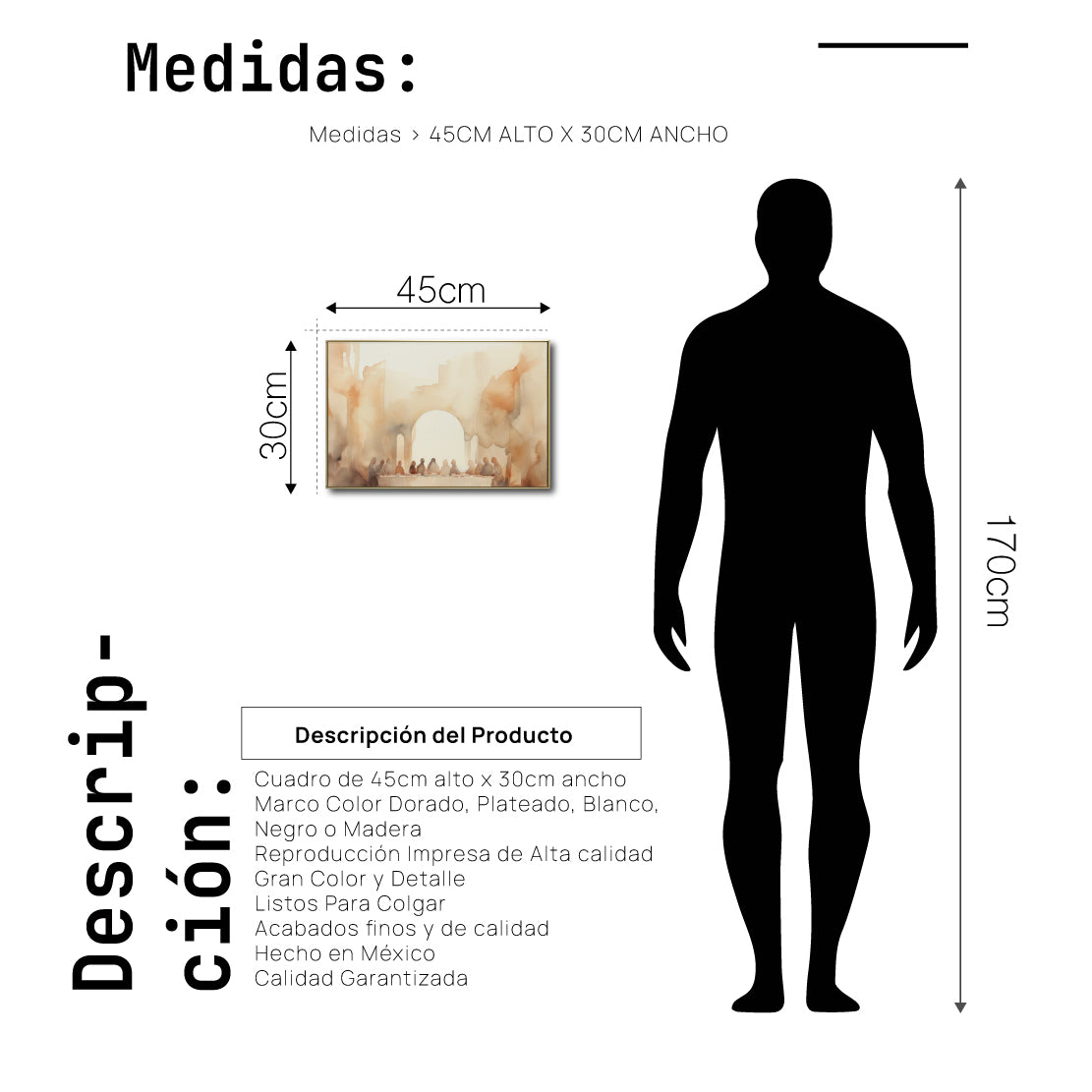 Cuadro Decorativo - Religión 015 - La Última Cena Arte Bíblico Abstracto
