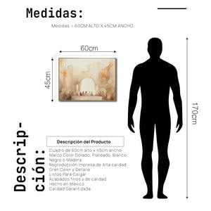 Cuadro Decorativo - Religión 015 - La Última Cena Arte Bíblico Abstracto