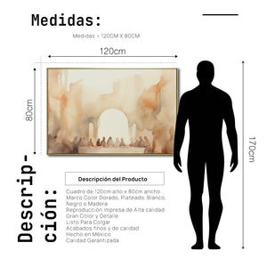Cuadro Decorativo - Religión 015 - La Última Cena Arte Bíblico Abstracto