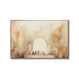 Cuadro Decorativo - Religión 015 - La Última Cena Arte Bíblico Abstracto