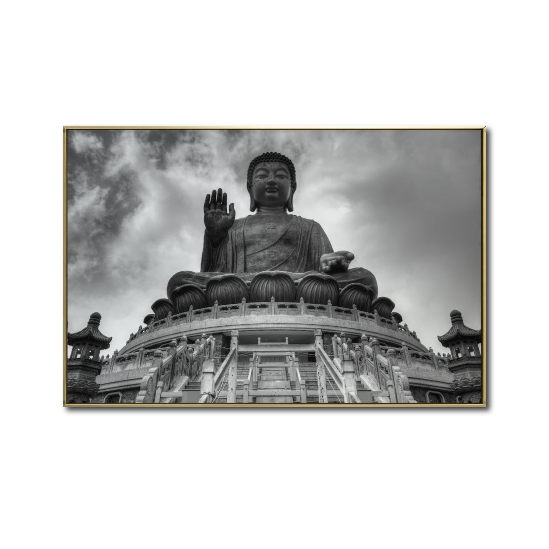 Cuadro Decorativo - Zen 015 - Escultura de Buda en Meditación