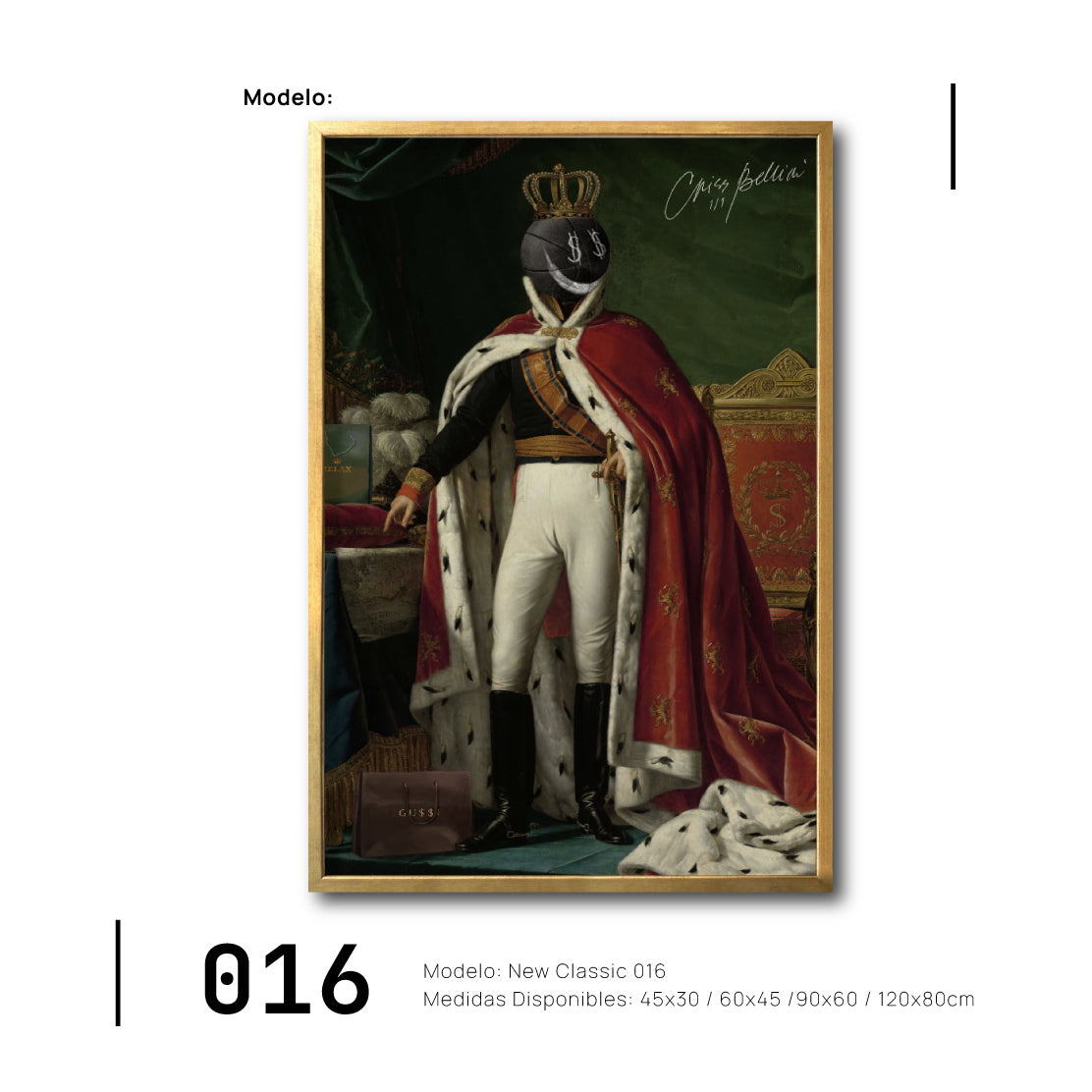 Compra cuadro decorativo Canvas Clásico Gucci para tu Sala en CDMX. Galería314. 016 Cuadro Vintage, elegante, bonito y barato.