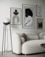 Cargar imagen en el visor de la galería, Set Cuadros Decorativos Abstracto Negro Arena 2 - 226B - 4piezas Arte Moderno y Elegante Estilo Nordico Boho en Tonos Neutros
