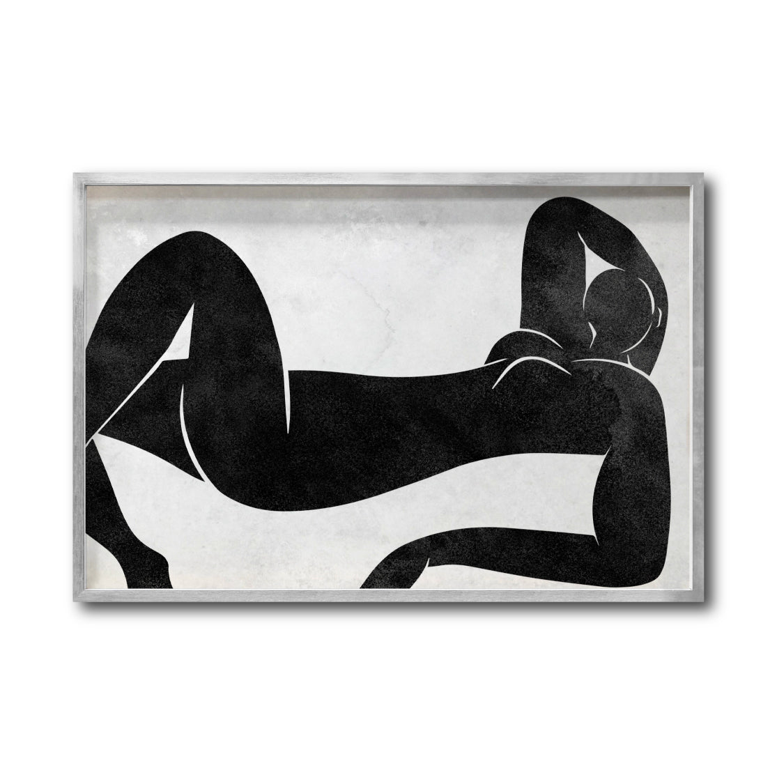 Cuadro Decorativo Abstracto Negro Arena 016 - Para Credenza
