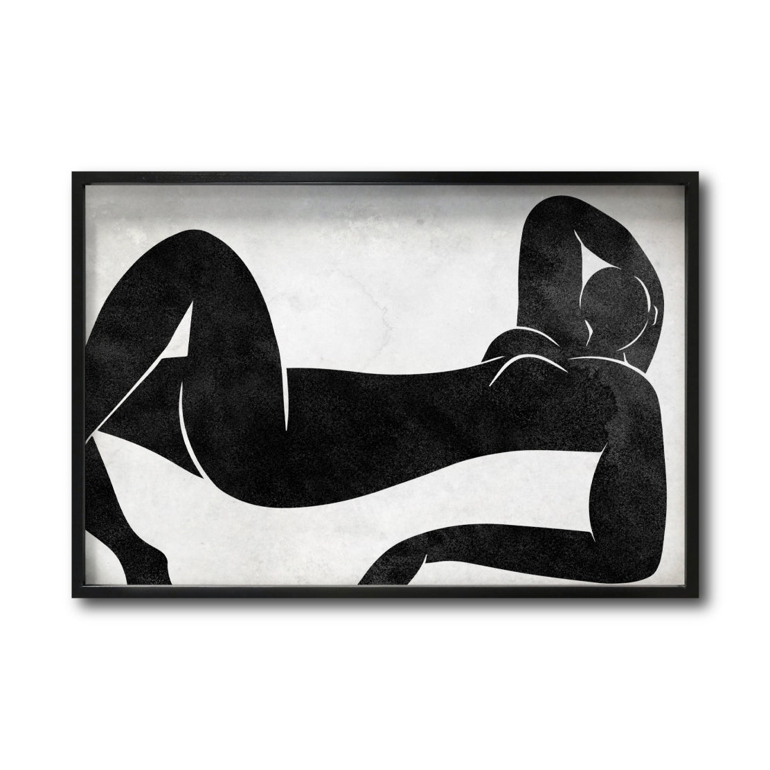 Cuadro Decorativo Abstracto Negro Arena 016 - Para Credenza