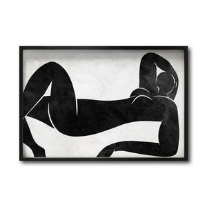 Cuadro Decorativo Abstracto Negro Arena 016 - Para Credenza