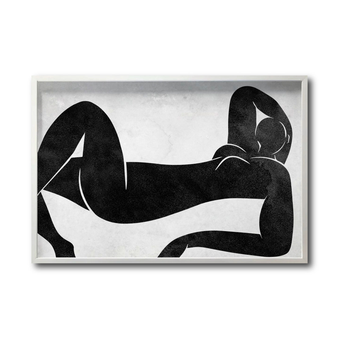 Cuadro Decorativo Abstracto Negro Arena 016 - Para Credenza