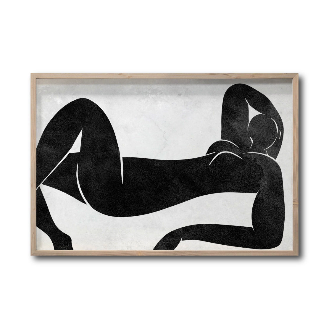 Cuadro Decorativo Abstracto Negro Arena 016 - Para Credenza