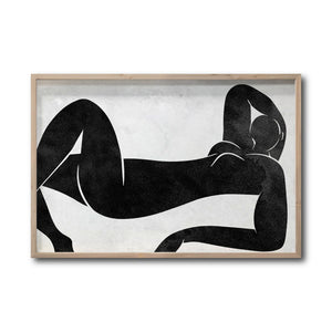 Cuadro Decorativo Abstracto Negro Arena 016 - Para Credenza