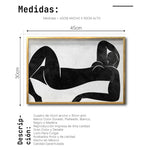 Cargar imagen en el visor de la galería, Cuadro Decorativo Abstracto Negro Arena 016 para Sala
