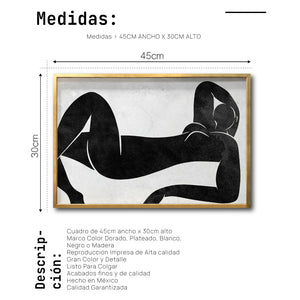 Cuadro Decorativo Abstracto Negro Arena 016 para Comedor