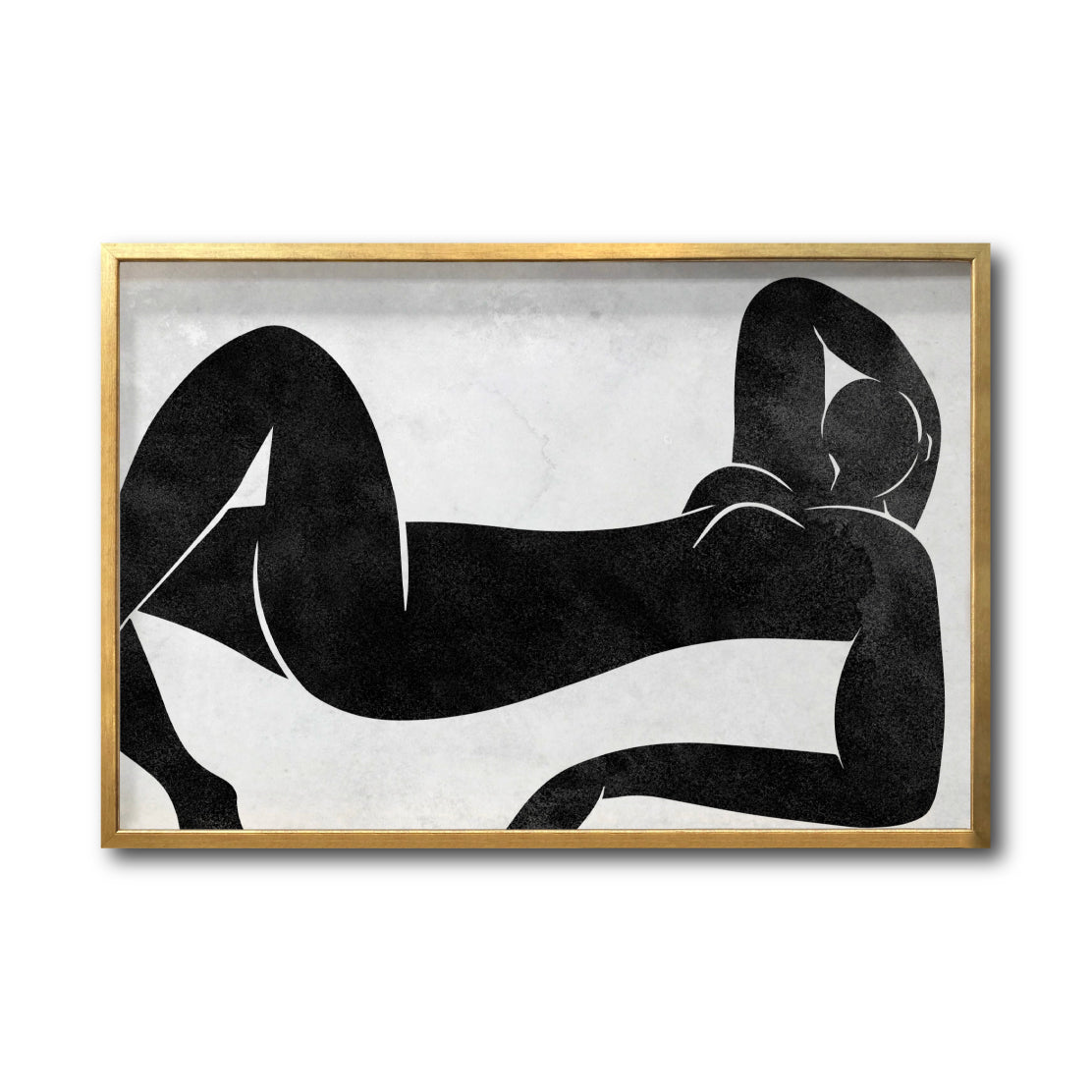 Cuadro Decorativo Abstracto Negro Arena 016 - Para Credenza