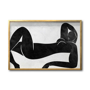 Cuadro Decorativo Abstracto Negro Arena 016 - Para Credenza