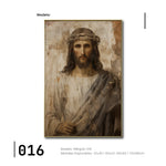 Cargar imagen en el visor de la galería, Cuadro Decorativo - Religión 016 - Jesus con corona de Espinas Arte Cristiano Jesucristo Abstracto
