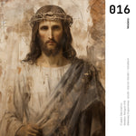 Cargar imagen en el visor de la galería, Cuadro Decorativo - Religión 016 - Jesus con corona de Espinas Arte Cristiano Jesucristo Abstracto
