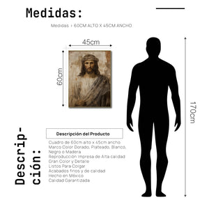 Cuadro Decorativo - Religión 016 - Jesus con corona de Espinas Arte Cristiano Jesucristo Abstracto
