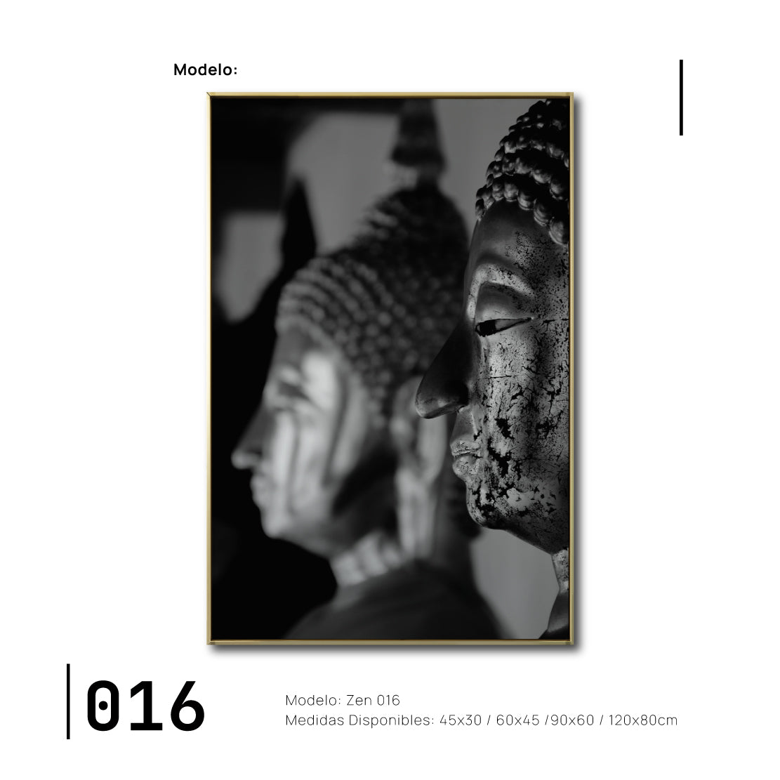 Cuadro Decorativo - Zen 016 - Budas Pensantes