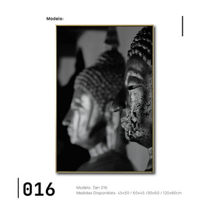 Cuadro Decorativo - Zen 016 - Budas Pensantes