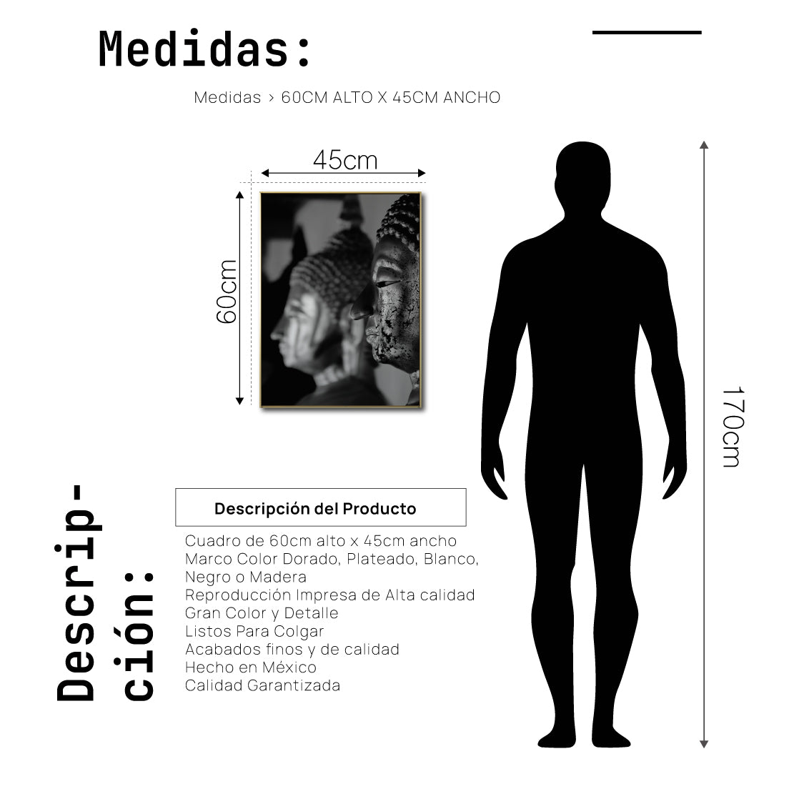 Cuadro Decorativo - Zen 016 - Budas Pensantes