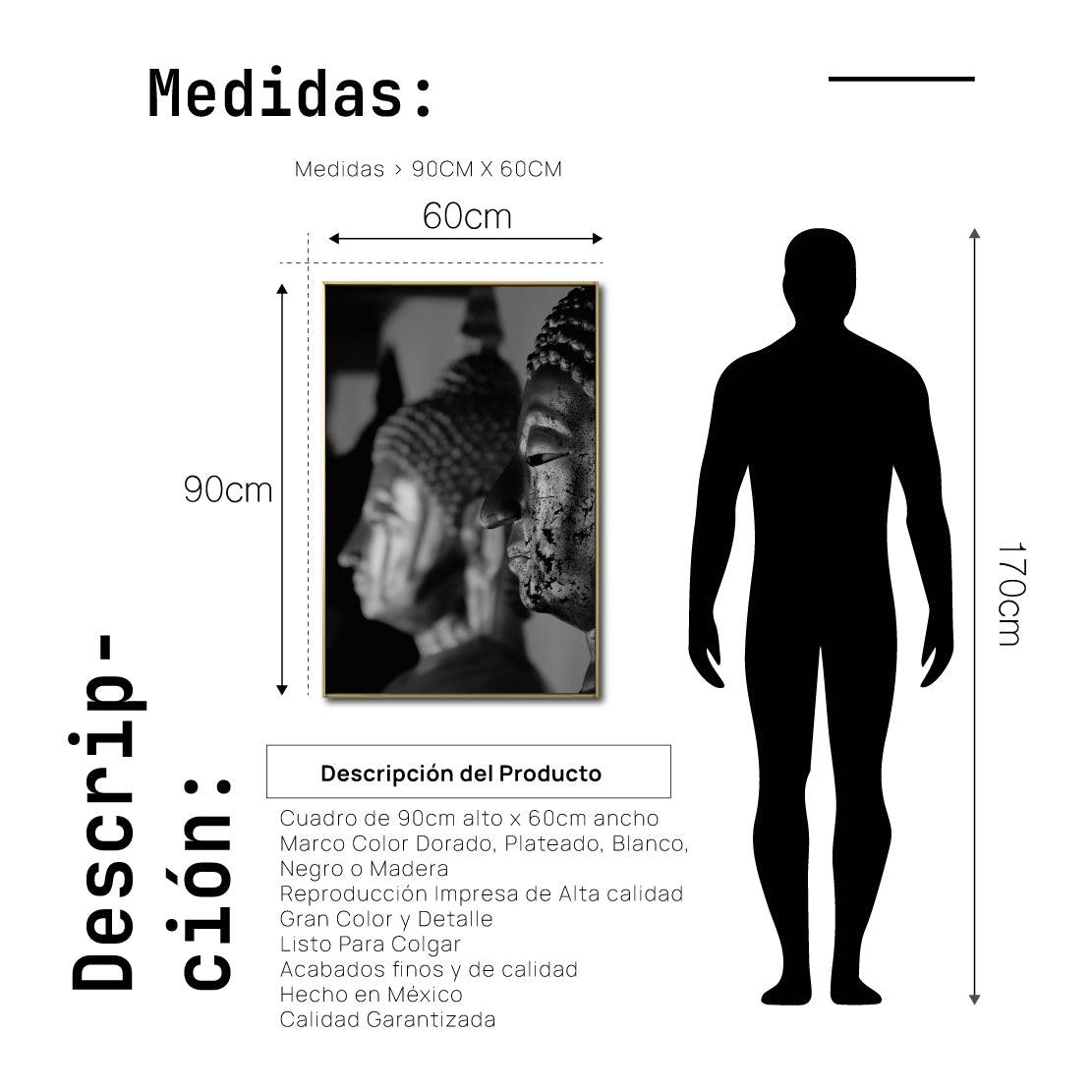 Cuadro Decorativo - Zen 016 - Budas Pensantes