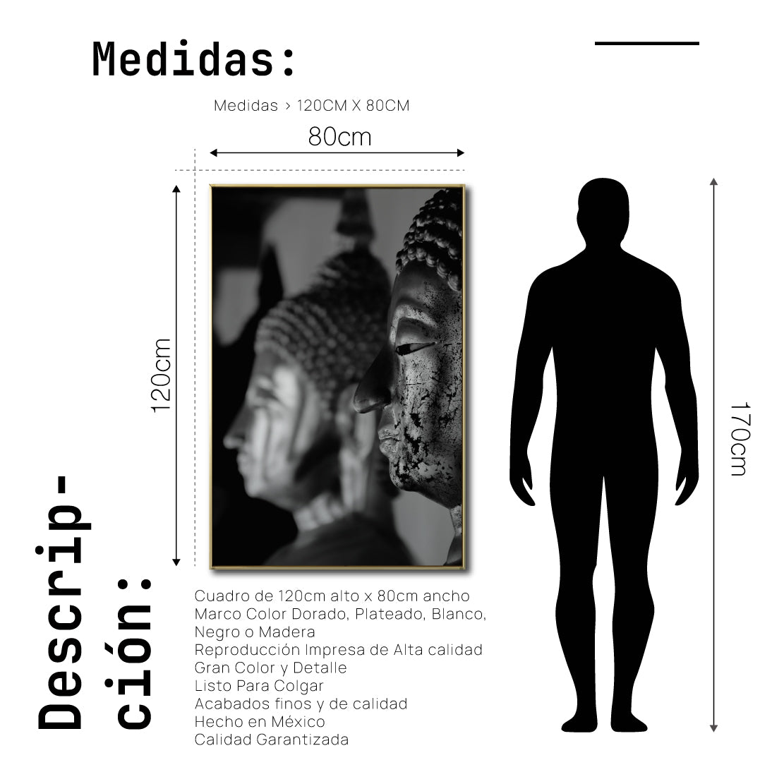 Cuadro Decorativo - Zen 016 - Budas Pensantes