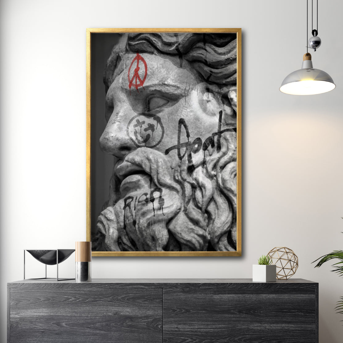 Cuadro Decorativo Esculturas 017 - Para Credenza
