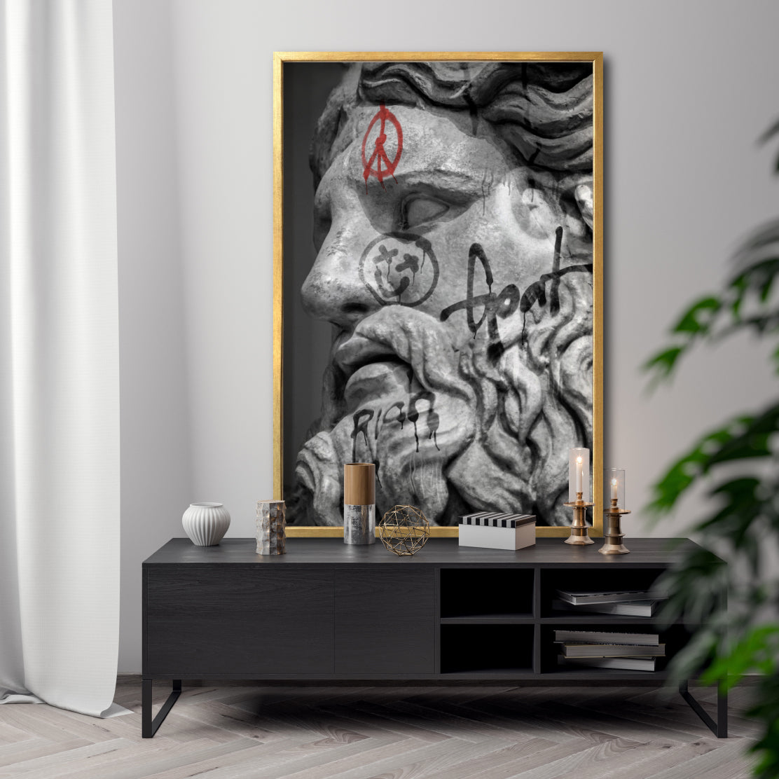 Cuadro Decorativo Esculturas 017 - Para Credenza