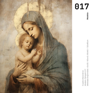 Cuadro Decorativo - Religión 017 - Virgen María Arte Bíblico Elegante