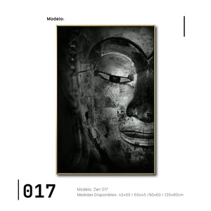 Cuadro Decorativo - Zen 017 - Cabeza de Buda