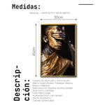 Cargar imagen en el visor de la galería, Cuadro Decorativo Black Woman 018 - Mujer Negra Africana con Dorado
