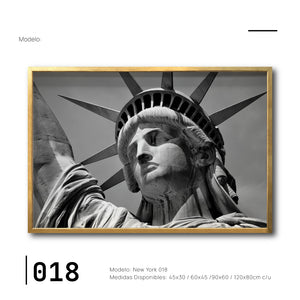 Cuadro Decorativo NY 018 - Estatua de la Libertad Nueva York