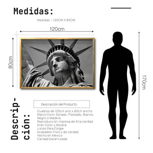 Cuadro Decorativo NY 018 - Estatua de la Libertad Nueva York