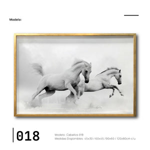 Compra cuadros online de caballos para sala. Galería 314. Caballos Libres.