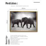 Cargar imagen en el visor de la galería, Cuadro Decorativo Fauna 018 - Elefantes Blanco y Negro
