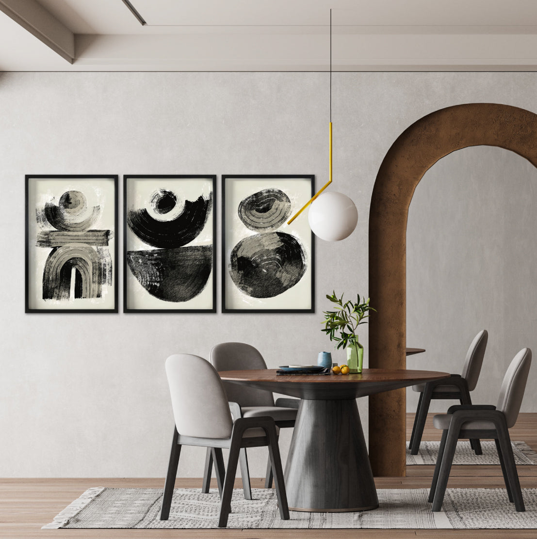 Compra lienzo decorativos abstractos Canvas online para tu comedor. Decoración de interiores. 