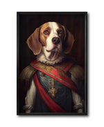 Cargar imagen en el visor de la galería, Venta de cuadros decorativos Canvas Perros Época  para tu recámara. Animales Clásicos, moderno, cuerpo de humano, antropomórficos. Beagle
