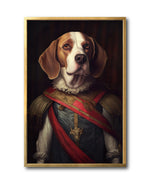 Cargar imagen en el visor de la galería, Cuadro Decorativo Perros Epoca 018 - Beagle Aristocrata
