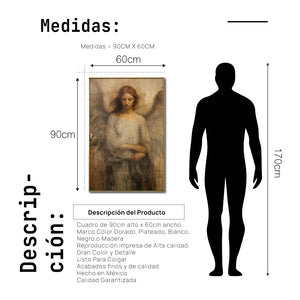 Cuadro Decorativo - Religión 018 - Angel de la Guarda Arte Bíblico Cristiano.