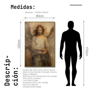 Cuadro Decorativo - Religión 018 - Angel de la Guarda Arte Bíblico Cristiano.