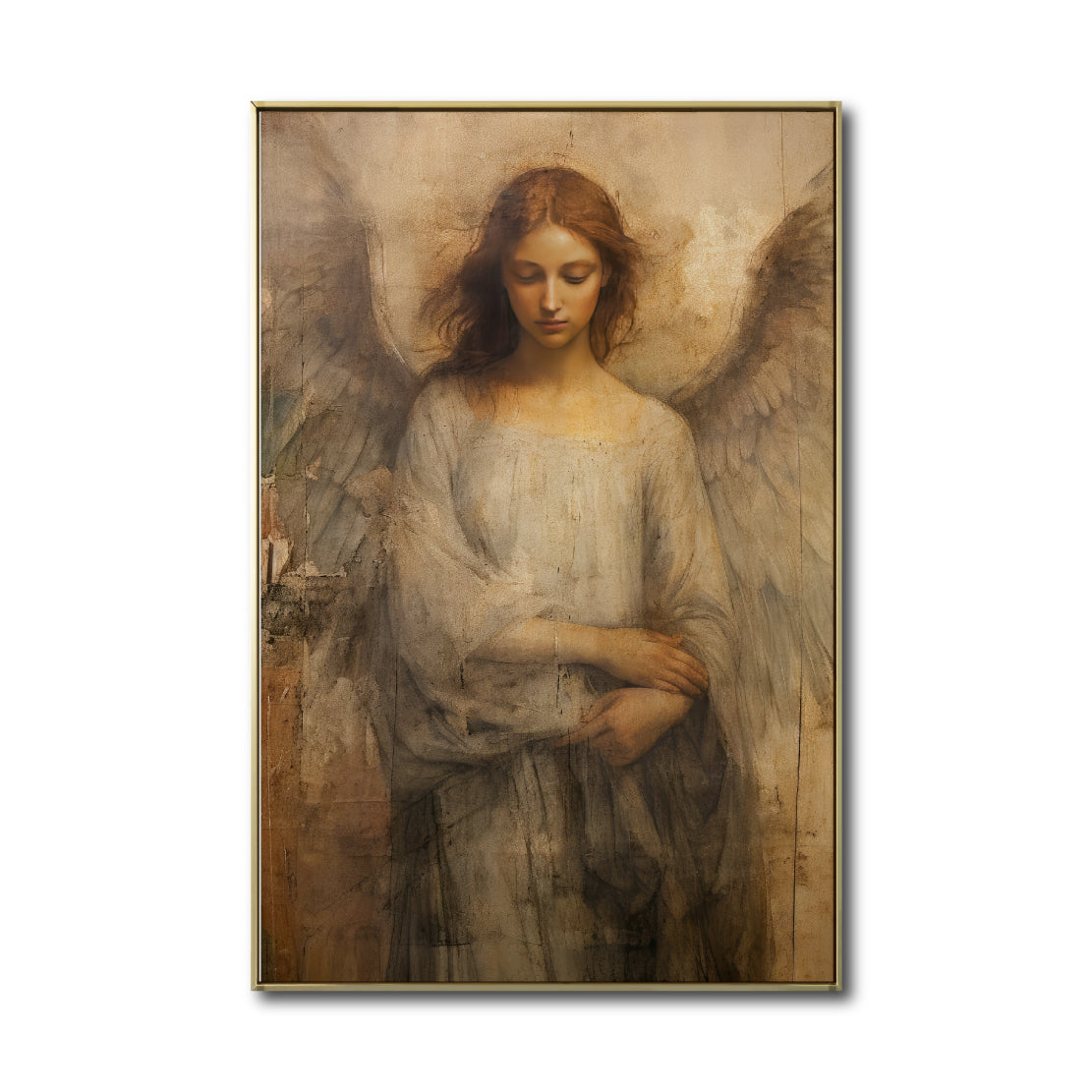 Cuadro Decorativo - Religión 018 - Angel de la Guarda Arte Bíblico Cristiano.