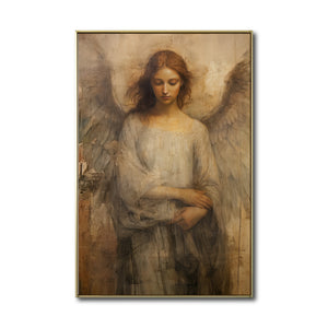 Cuadro Decorativo - Religión 018 - Angel de la Guarda Arte Bíblico Cristiano.