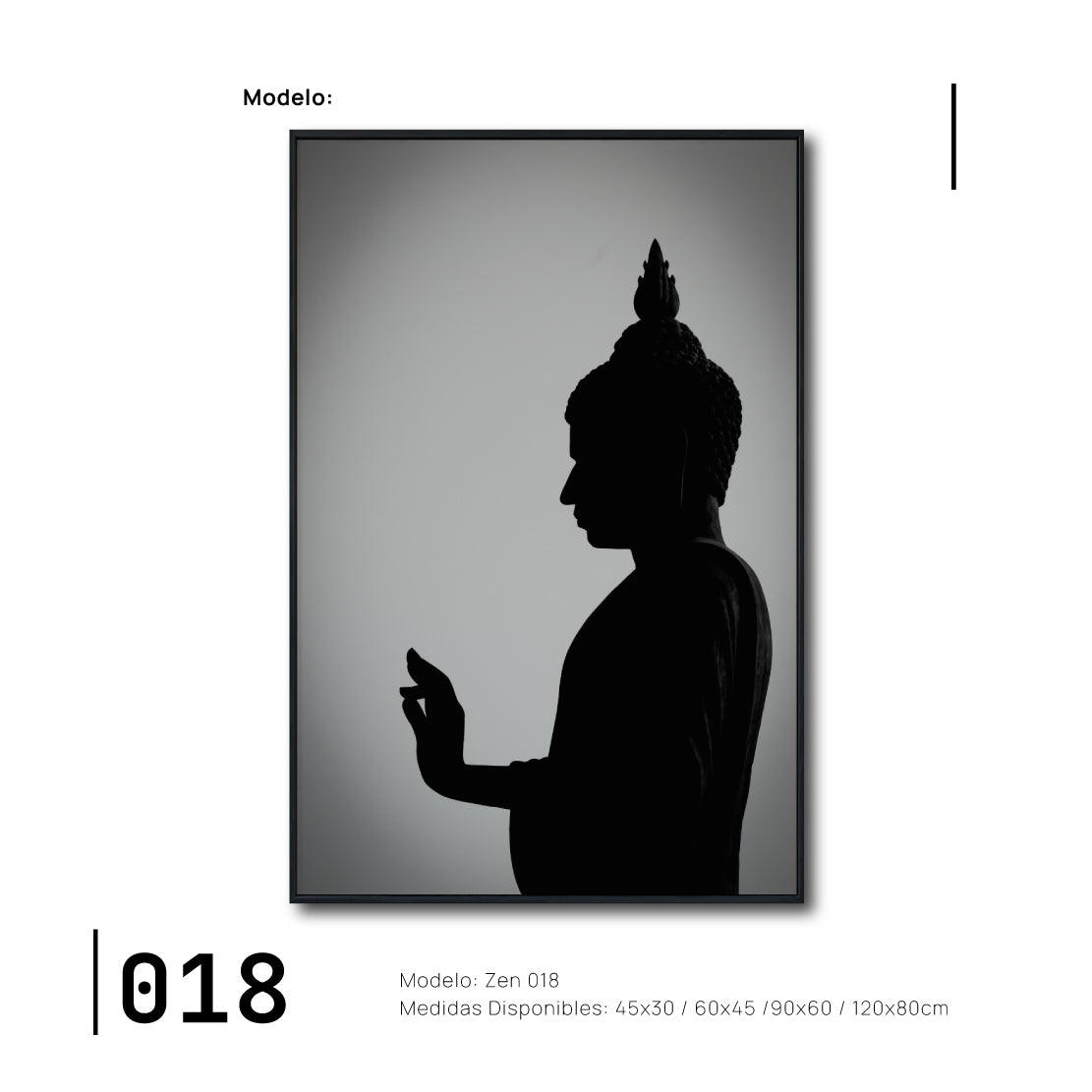 Cuadro Decorativo - Zen 018 - Buda en Meditación