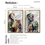 Cargar imagen en el visor de la galería, Set 2 Cuadros Decorativos Esculturas 019 La Venus y Hércules
