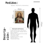 Cargar imagen en el visor de la galería, Cuadro Decorativo - Religión 019 - Sagrado Corazón de Jesús Arte Bíblico Cristiano.
