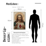 Cargar imagen en el visor de la galería, Cuadro Decorativo - Religión 019 - Sagrado Corazón de Jesús Arte Bíblico Cristiano.

